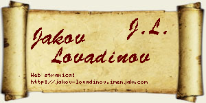 Jakov Lovadinov vizit kartica